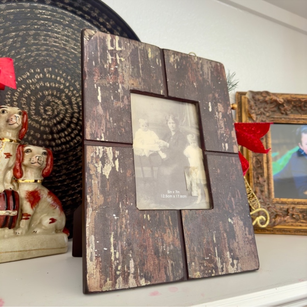 RUSTIC FARMHOUSE 5x7 Large Barnwood Style Photo Frame Picture Frame 9.5”x13”